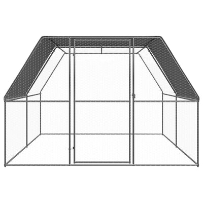 Andala Pets Outdoor Chicken Cage 3x4x2 m Galvanised Steel