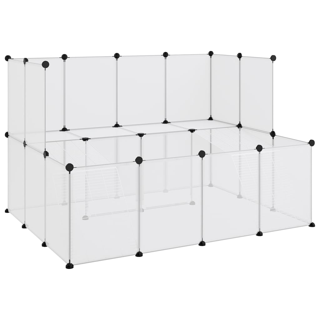 Andala Pets Small Animal Cage Transparent 143x107x93 cm PP and Steel