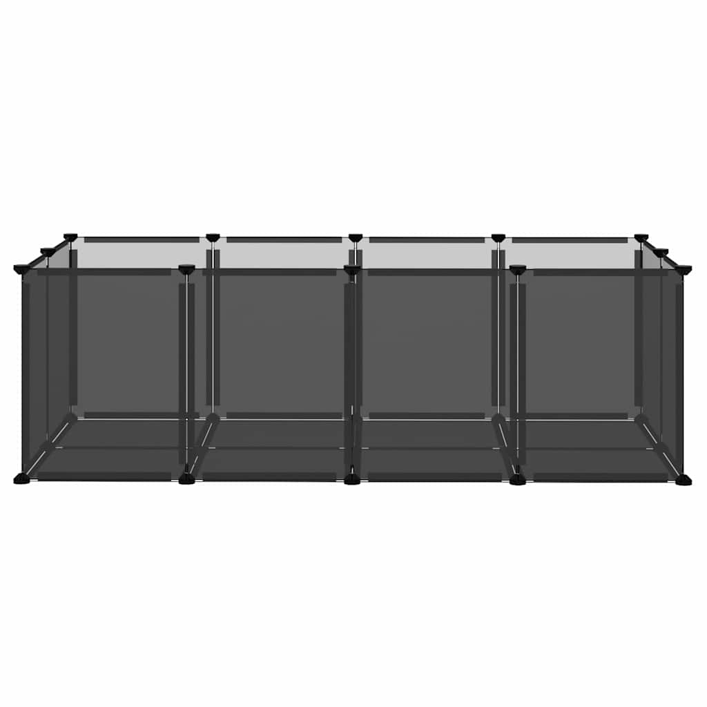 Small Animal Cage Black 144X74X46.5cm And
