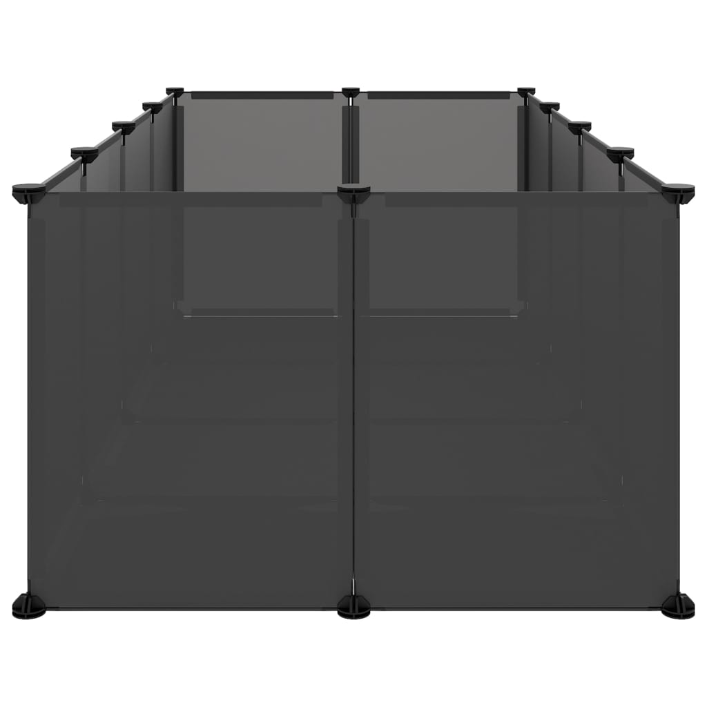 Small Animal Cage Black 144X74X46.5cm And
