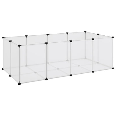 Andala Pets Small Animal Cage Transparent 144x74x46.5 cm PP and Steel