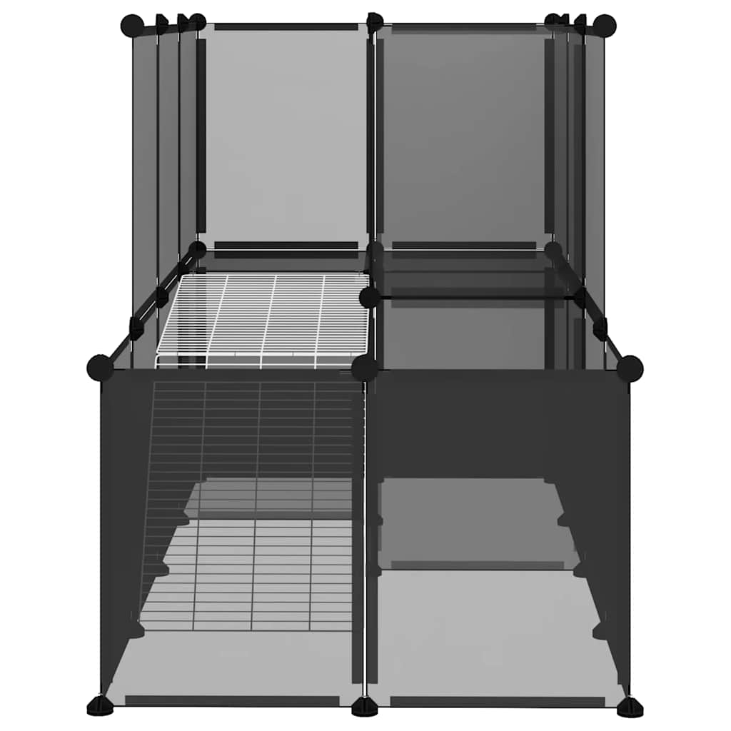 Small Animal Cage Black 142X74X93cm And