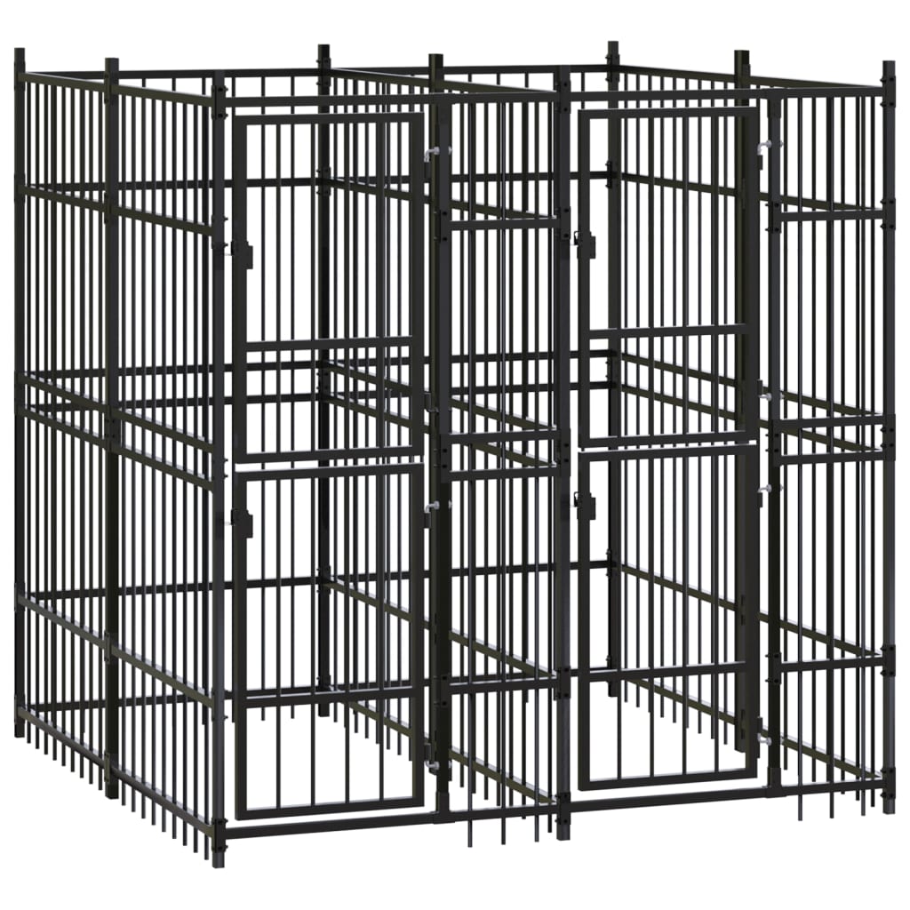 Andala Pets Outdoor Dog Kennel Steel 3.69 m