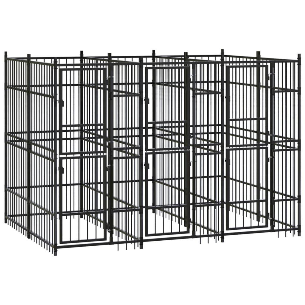 Andala Pets Outdoor Dog Kennel Steel 5.53 m