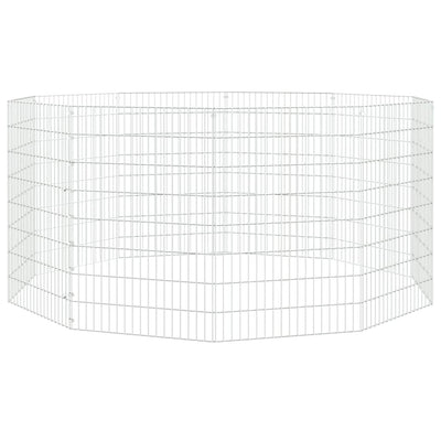 Andala Pets Free Range Animal Enclosure 10-Panel 54x80 cm Galvanised Iron