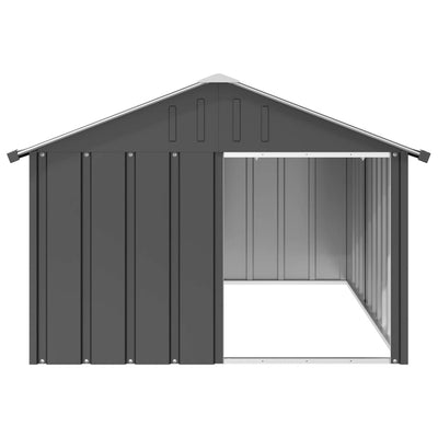 Andala Pets Dog House Dark Grey 116.5x153x81.5 cm Galvanised Steel