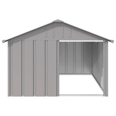 Andala Pets Dog House Grey 116.5x153x81.5 cm Galvanised Steel