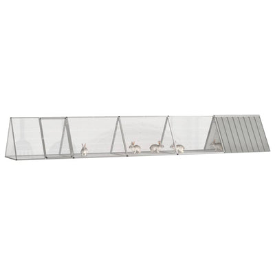 Andala Pets Rabbit Cage Grey 504.5x80.5x71 cm Galvanised Steel