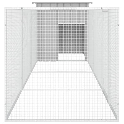 Chicken Coop Grey 400X91X100cm