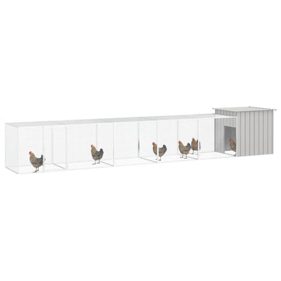 Andala Pets Chicken Cage Grey 600x91x100 cm Galvanised Steel