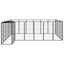 Andala Pets Dog Playpen 6 Panels Black 50x100 cm Powder-coated Steel