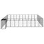 Andala Pets Dog Kennel Silver 200x100x70 cm Steel