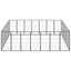 Andala Pets 24-Panel Dog Playpen Black 50x100 cm Powder-coated Steel