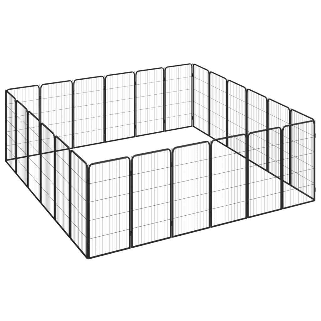 Andala Pets Dog Kennel Black 100x100x70 cm Steel