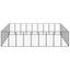 Andala Pets 32-Panel Dog Playpen Black 50x100 cm Powder-coated Steel