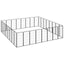 Andala Pets Dog Kennel Silver 110x110x110 cm Steel