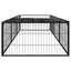 Andala Pets Dog Kennel Black 110x110x110 cm Steel