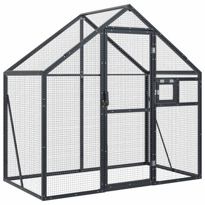 Andala Pets Aviary Anthracite 179x100x185 cm Aluminium