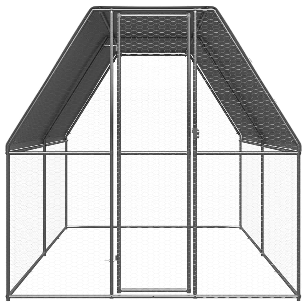 Andala Pets Outdoor Chicken Cage 2x4x2 m Galvanised Steel