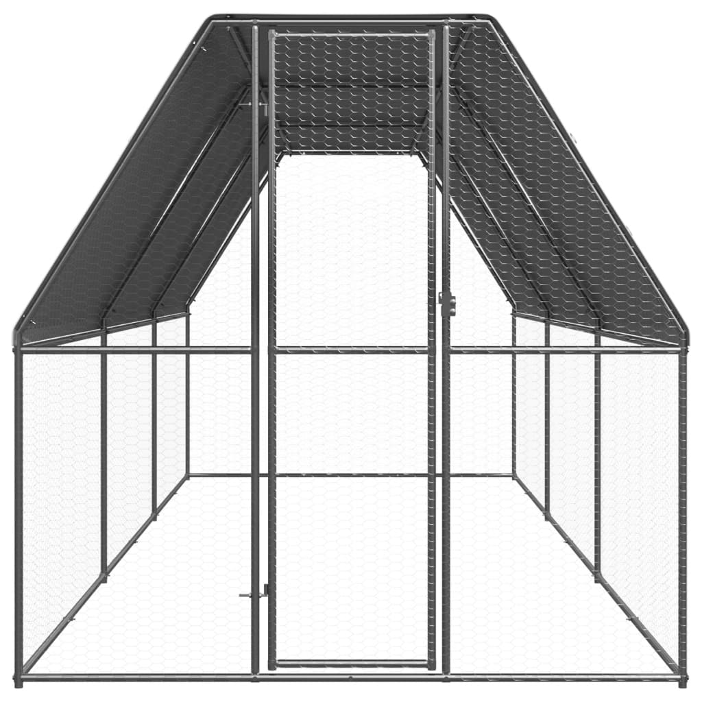 Andala Pets Outdoor Chicken Cage 2x6x2 m Galvanised Steel