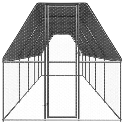 Andala Pets Outdoor Chicken Cage 2x10x2 m Galvanised Steel