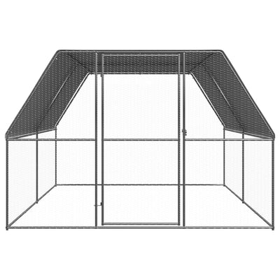 Andala Pets Outdoor Chicken Cage 3x4x2 m Galvanised Steel