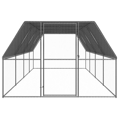 Andala Pets Outdoor Chicken Cage 3x8x2 m Galvanised Steel