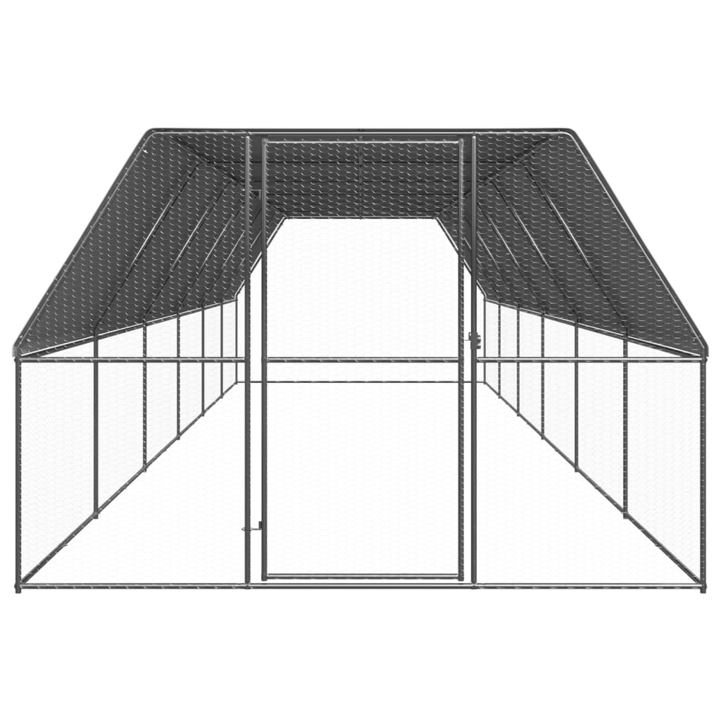 Andala Pets Outdoor Chicken Cage 3x12x2 m Galvanised Steel