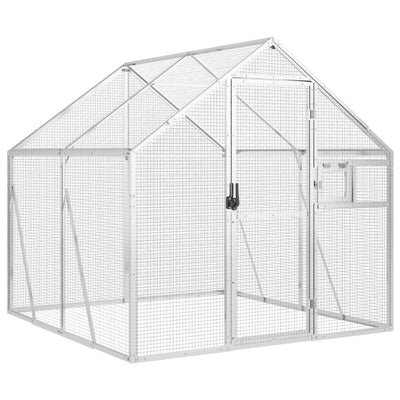 Andala Pets Aviary Silver 1.79x2x1.85 m Aluminium