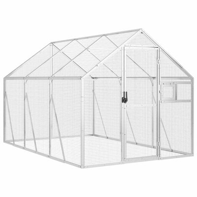 Andala Pets Aviary Silver 1.79x3x1.85 m Aluminium