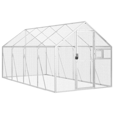 Andala Pets Aviary Silver 1.79x4x1.85 m Aluminium