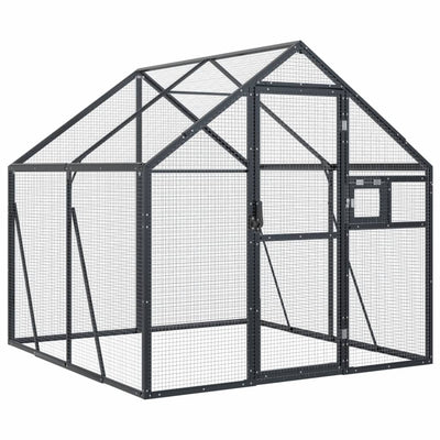 Andala Pets Aviary Anthracite 1.79x2x1.85 m Aluminium