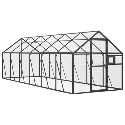 Andala Pets Aviary Anthracite 1.79x6x1.85 m Aluminium