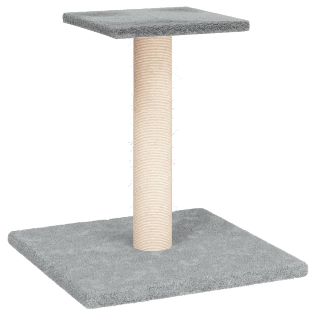 Andala Pets Cat Scratching Post with Platform Light Grey 38 cm