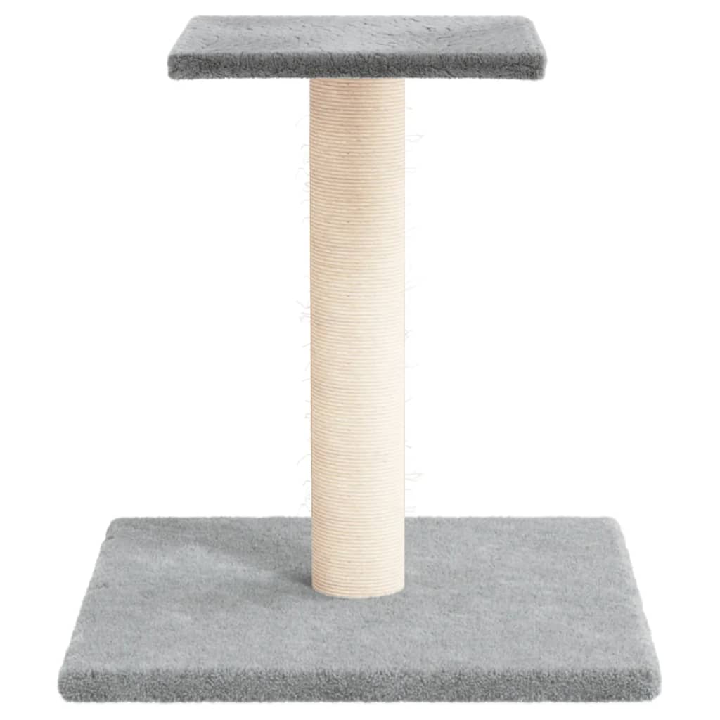 Cat Scratching Post With Platform Light Grey 38cm