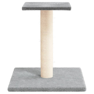 Cat Scratching Post With Platform Light Grey 38cm