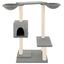 Cat Tree With Scratching Posts Light Grey 82cm
