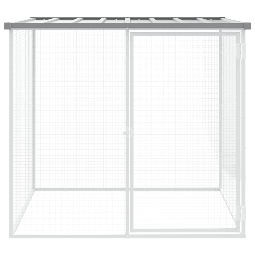 Chicken Coop With Roof Light Grey 103X98X90cm