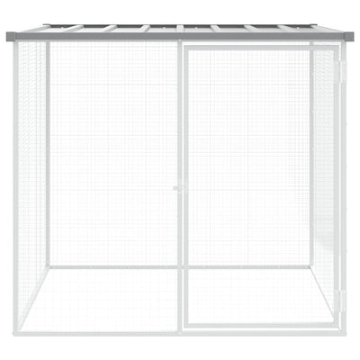 Chicken Coop With Roof Dark Grey 103X98X90cm