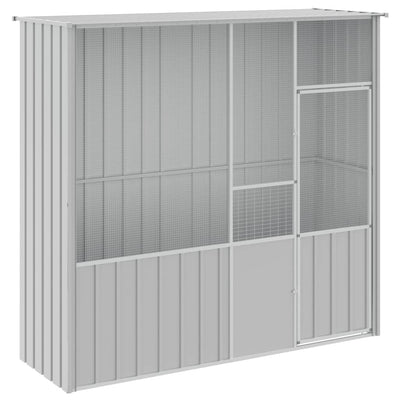 Andala Pets Bird Cage Grey 215x78x200 cm Galvanised Steel