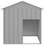 Dog House with Roof Dark Grey 117x103x123 cm
