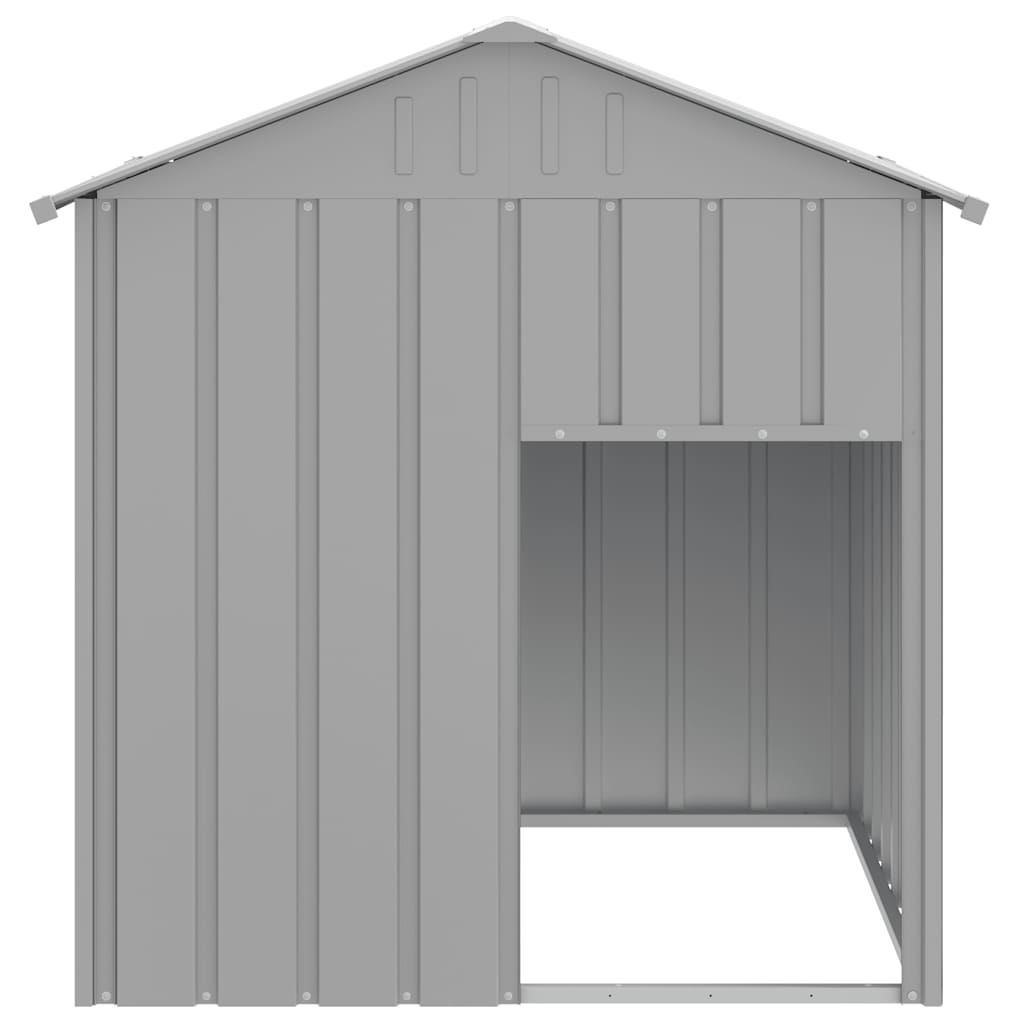 Dog House with Roof Dark Grey 117x103x123 cm