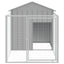 Dog House With Run Dark Grey 117X201X123cm