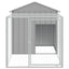 Chicken Coop With Run Light Grey 117X201X123cm