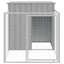 Dog House With Run Light Grey 110X201X110cm