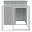 Chicken Coop With Run Dark Grey 110X201X110cm
