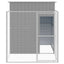 Dog House With Run Dark Grey 165X251X181cm