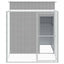 Chicken Coop With Run Dark Grey 165X251X181cm