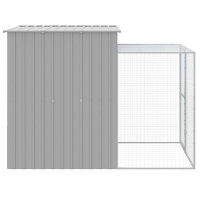 Chicken Coop With Run Dark Grey 165X251X181cm