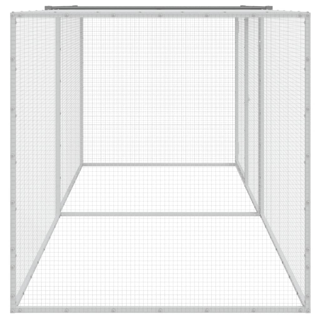 Chicken Coop With Roof Light Grey 203X98X90cm